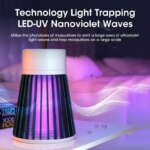 Fotocatalizador atrayendo zancudos a luz UV