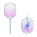 Raquete Para Matar Mosquito Avançada - Elétrica Recarregável USB com Grade 3000V e Design Giratório