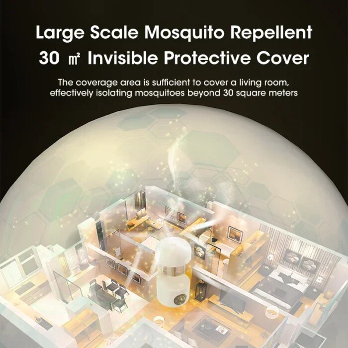 17199-ionvrn.jpg Lámpara mata mosquitos ubicada en una mesa de sala antes de acostarse