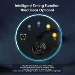 Demonstração do ajuste do temporizador de 3 horas no repelente elétrico de mosquito