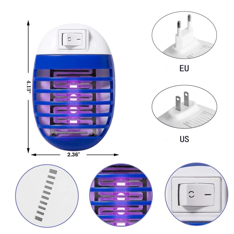 US plug version of the electric mosquito trap in a kitchen socket