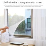 Mosquiteros para Ventanas Fácil Montaje - Malla Adhesiva para Puertas y Ventanas