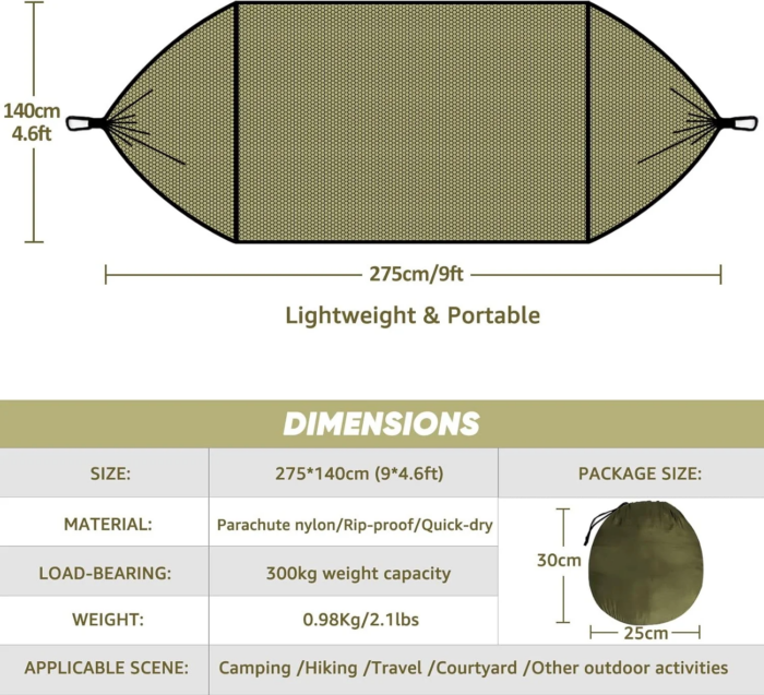 18194-3suvu1.png Tela Anti Mosquito Excelente - Hammock de Nylon para Acampamento com Proteção Integral