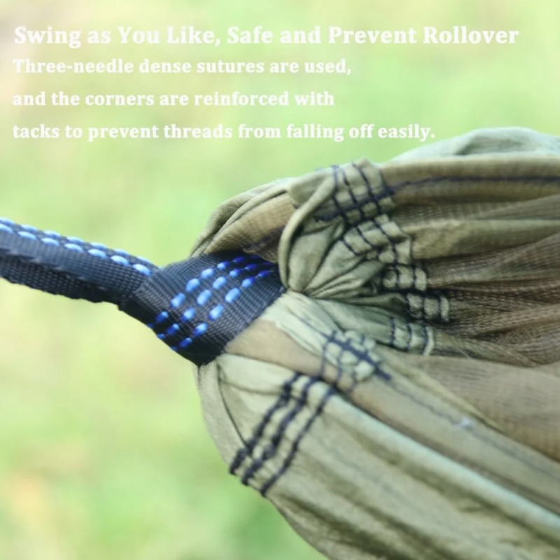 Hammock portátil com tela anti mosquito empacotada em saco compacto para hiking