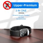 Repelente Ultrasonico Efectivo - Pulsera con Hora y Temperatura para Repeler Mosquitos Anualmente