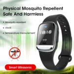 Incredible Portable Mosquito Repeller - Ultrasonic Wristband with Time & Temp Display for All Seasons