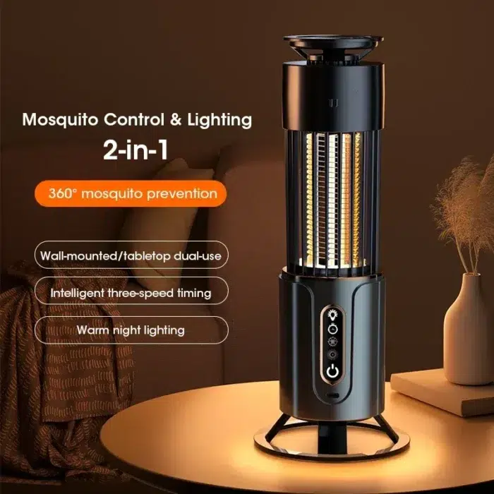 32f5ccba-05dd-43a4-99bc-0b1cbd1f6745 ZapStorm Pro - Mosquito Killer Lamp with CO₂ Trap & 2000V Grid (Indoor/Outdoor 30㎡/200㎡)