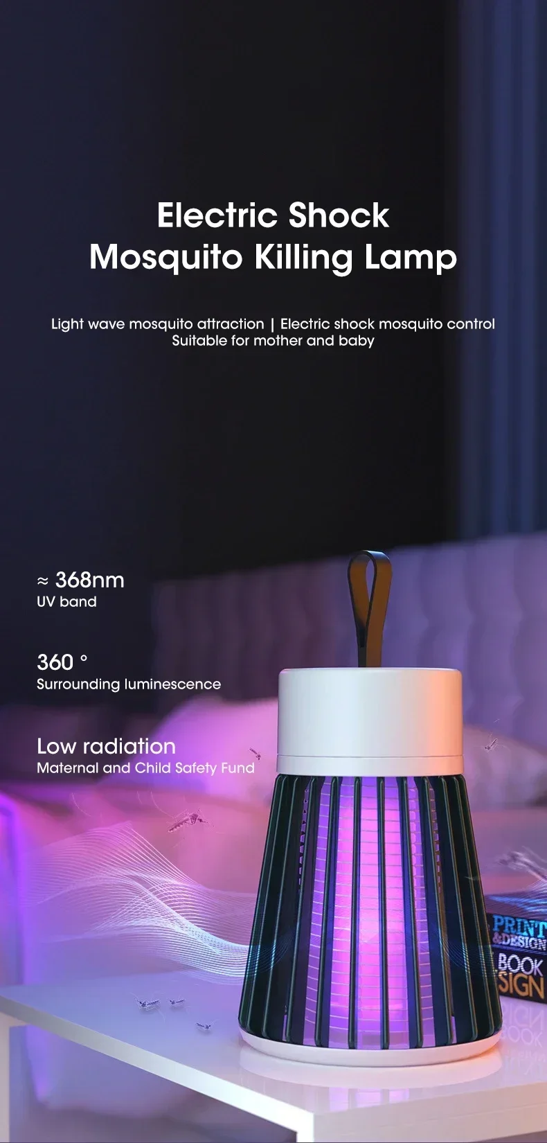 Photocatalyst technology attracting mosquitoes to UV light