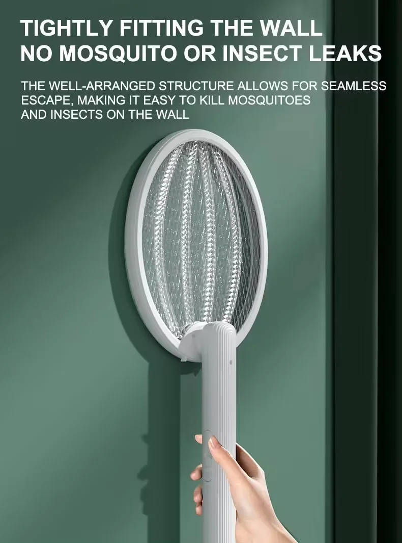 Grade em forma de diamante da raquete eletrica mosquitoraquete para mosquito, impedindo a fuga de pragas