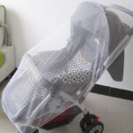 Mosquiteiro Dobravel para Carrinho de Bebê - Malha Protegida e Léger para Bebés