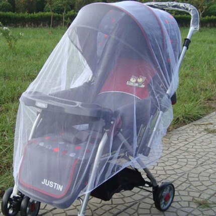 Safe Foldable Mosquito Net for Stroller - Lightweight Mesh Shield for Infant Pushchairs