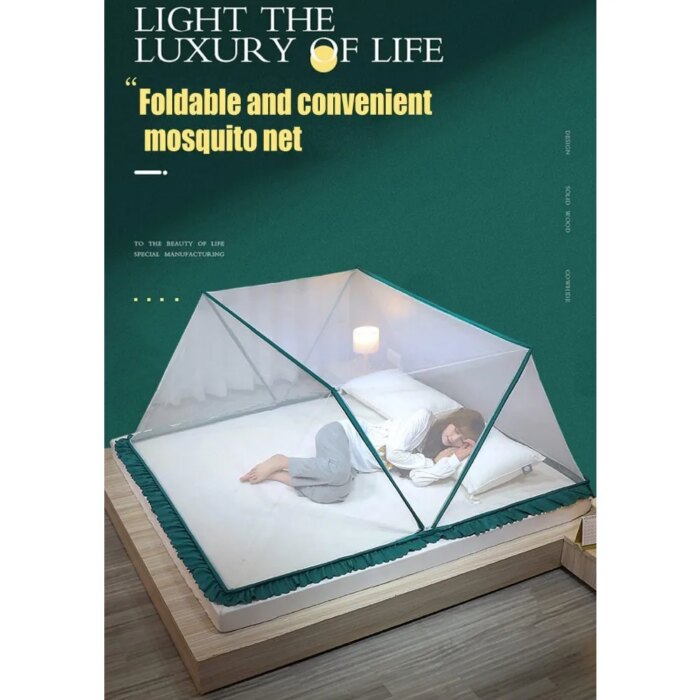 18818-bhfpbw.jpg Mosquiteiro Dobravel Fácil Instalação - Tenda Anti-Mosquito para Cama e Acampamento