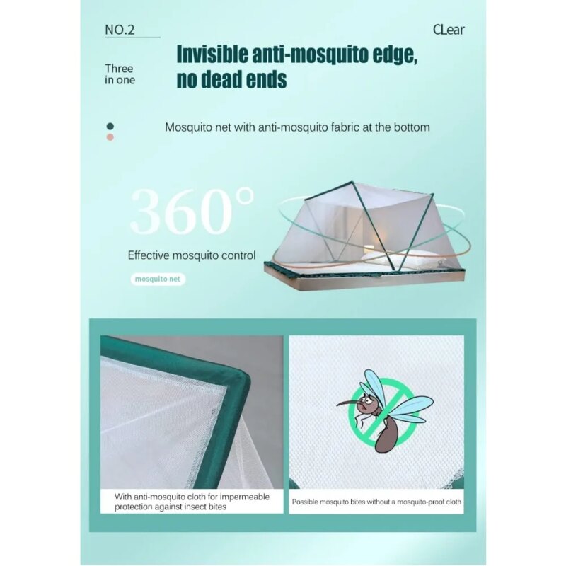Marco compuesto liviano de la tenda mosquitero collapsible