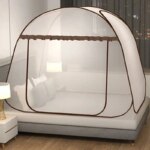 Mosquiteiro Para Berço - Tenda Plegável Estilo Mongol para Camas de Solteiro e Casal
