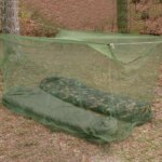 Toldillo Mosquitero Folding - Malla Elástica para Cama y Balcón (Verde)