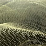 Close-up of the breathable polyester mesh on the outdoor mosquito net