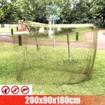 Mosquiteiro Dossel Portátil - Tenda Elástica para Cama e Outdoor (Verde)