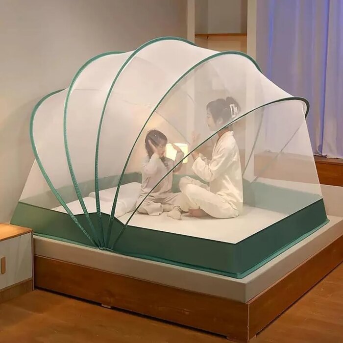 Mosquiteiro Portatil Prático - Tenda Plegável para Camas e Acampamento