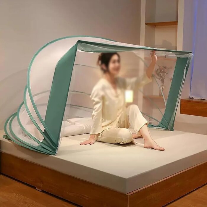 Machine washing the polyester mesh pop up mosquito net