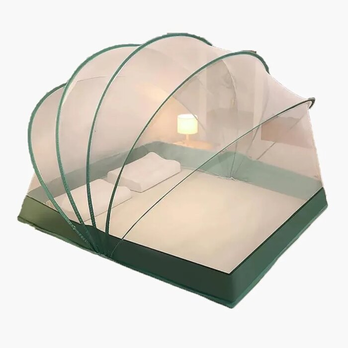 Quick Pop Up Mosquito Net - Foldable Canopy Tent for Beds (4 Sizes & 2 Colors)