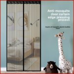 Easy Install Mosquito Netting for Porch - Magnetic Insect Screen Curtain for Doors & Windows (3 Sizes, 2 Colors)