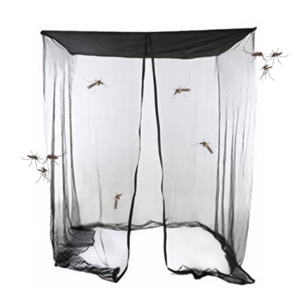 Waterproof Mosquito Netting for Patio - Rocking Chair Mesh Cover with Zipper Closure (205x125x205cm)