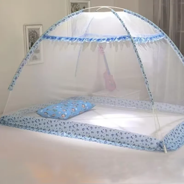 Safe & Cute Mosquito Net for Crib - Foldable Yurt-Style Baby Net (2 Sizes, Floral Prints)