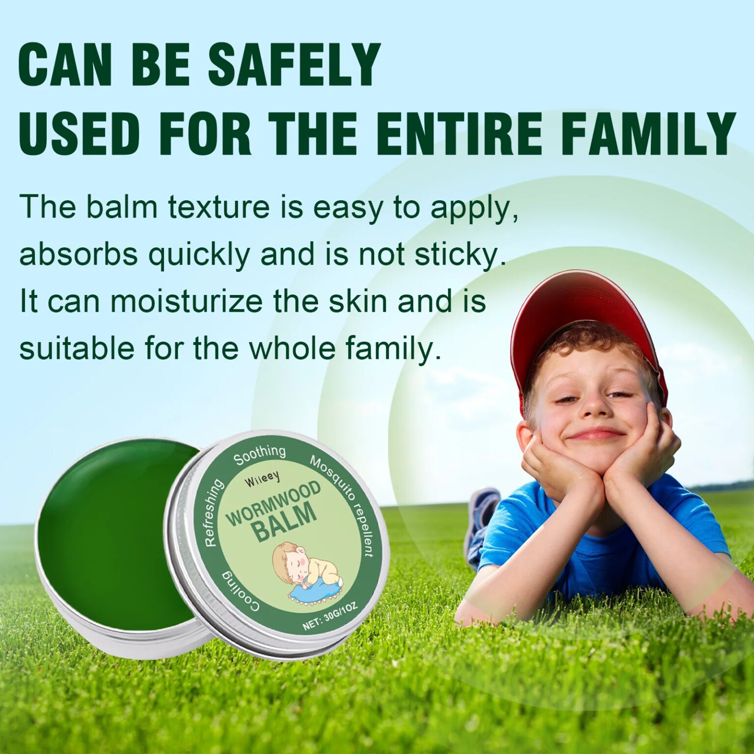 Pomada para Picaduras de Mosquitos Rápida - 30g Bálsamo con Absinto para Alivio Instantáneo