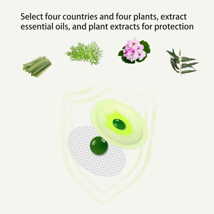 Texture detail of the natural citronella-infused paper patch