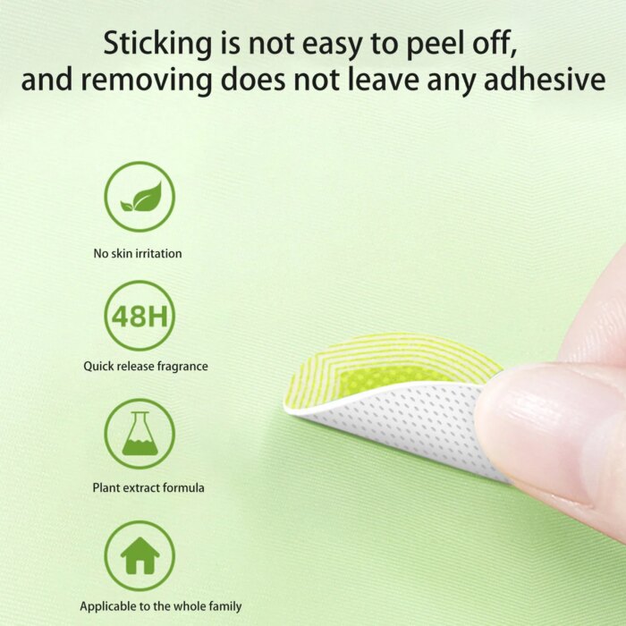 Repelente para Mosquitos Natural - Parches de Aceite de Citronela para Todo Tiempo (24-72 Horas)