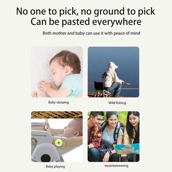 Family using citronella incense sticks patch during a camping trip
