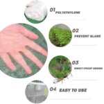 Using garden netting to protect a cherry tree from birds and pests