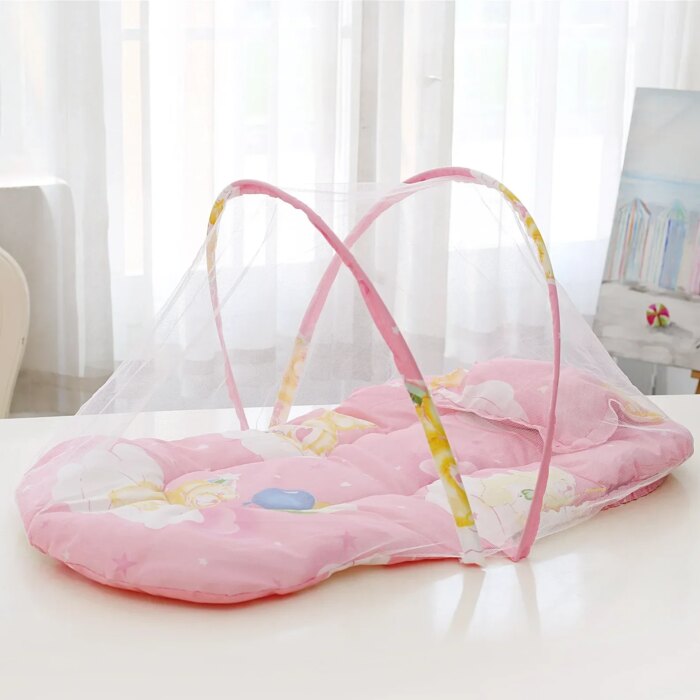 Mosquitero Para Bebe Plegable y Portátil - Malla para Cuna con Función de Tienda de Juego (92x48x42cm)