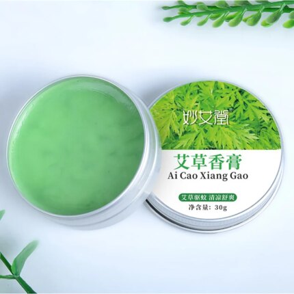 Fast-Acting Tiger Balm Cream - 30g Moxa Plaster with Mugwort for Mosquito Repellent & Itch Relief