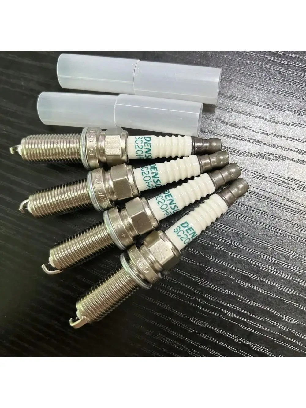 8753-mmmcdf.jpg 4pcs FOR TOYOTA PRIUS 90919-01253 Denso Spark Plugs 3417 SC20HR11 IRIDIUM - Imagen 1