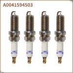 Juego de 4 bujías de doble platino Luzgoo A0041594503 FR6MPP33 para Mercedes-Benz