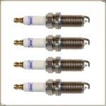 Juego de 4 bujías de doble platino Luzgoo A0041594503 FR6MPP33 para Mercedes-Benz