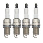 Juego de 4 bujías de doble iridio Luzgoo IK20TT 4702 para Audi, Volkswagen, Toyota y más