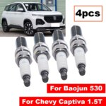 Juego de 4 bujías de iridio Luzgoo LKR8GI-8 para Chevrolet Captiva, Baojun y Wuling