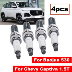 Juego de 4 bujías de iridio Luzgoo LKR8GI-8 para Chevrolet Captiva, Baojun y Wuling